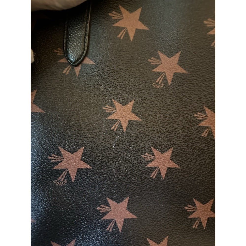 COACH LARGE CITY TOTE STAR CANYON PRINT COATED CANVAS BLACK W/STARS Ltd Edition - Picture 11 of 13